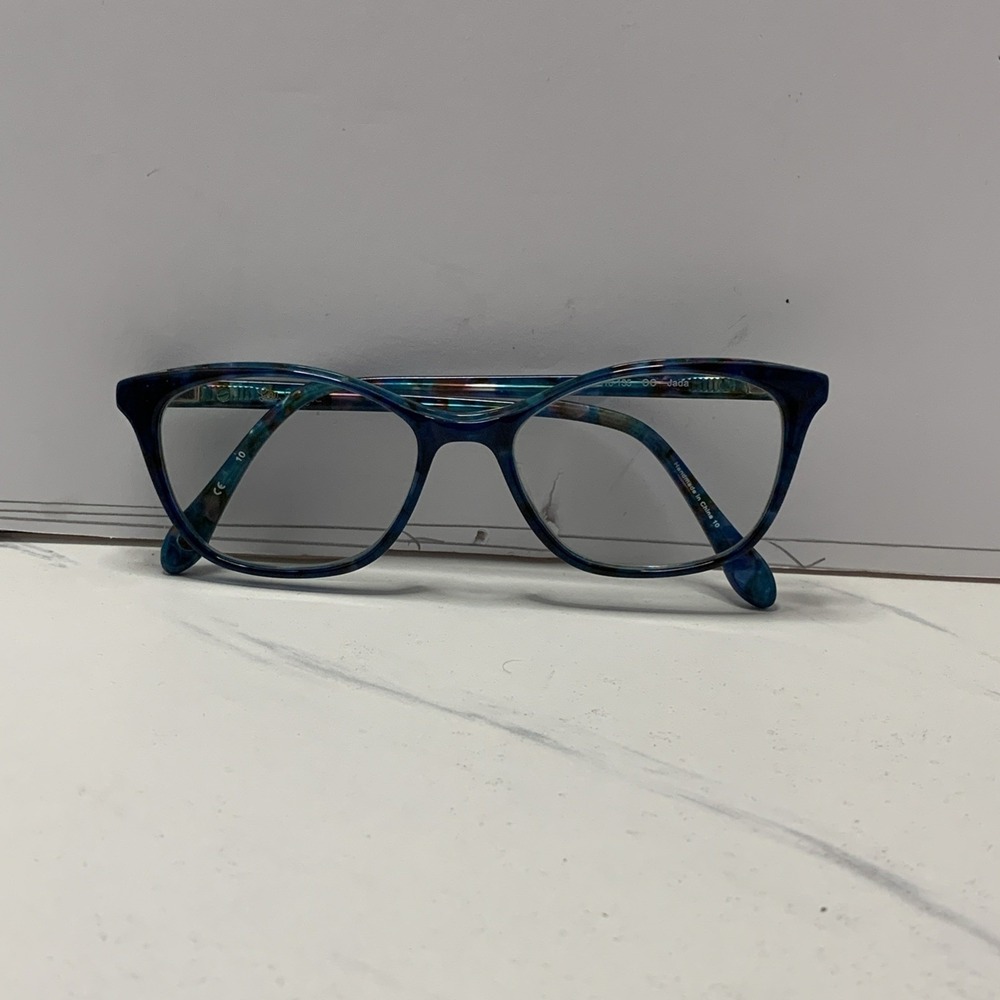 LILLY PULITZER WESTLEY EYEWEAR BLUE 49-16-135 SQUARE PLASTIC FULL-RIM NV